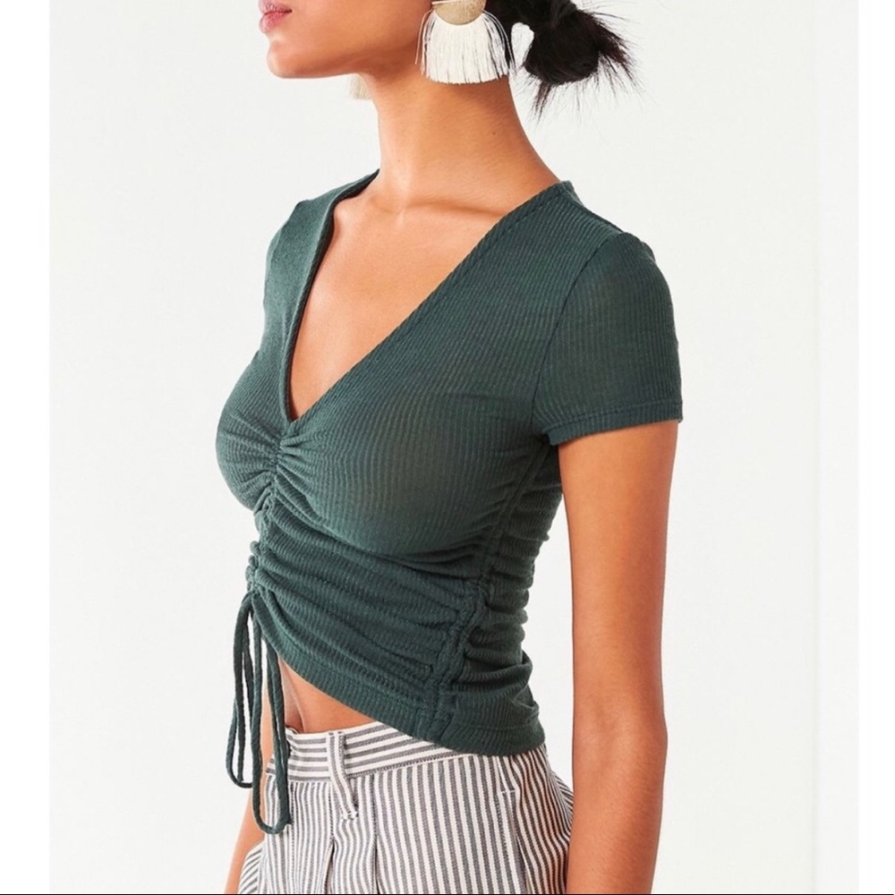 Out from Under Green Urban Outfitters Scrunch Top